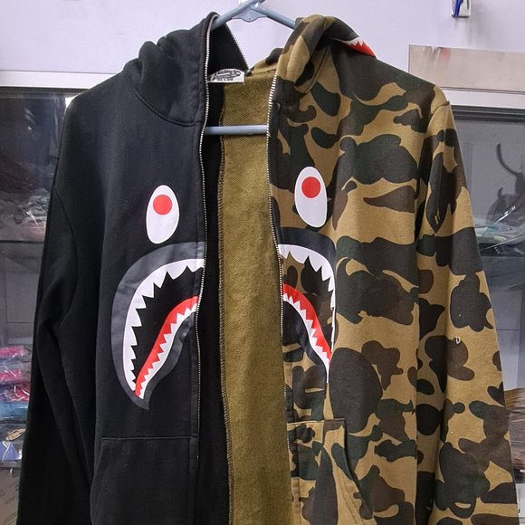 A Bathing Ape CamouflageBlack Hoodie Jacket